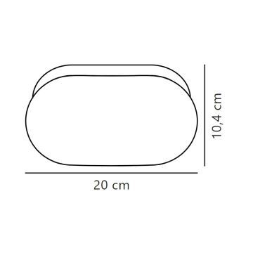 Nordlux - Vägglampa för badrum FOAM 1xE27/55W/230V IP44 vit