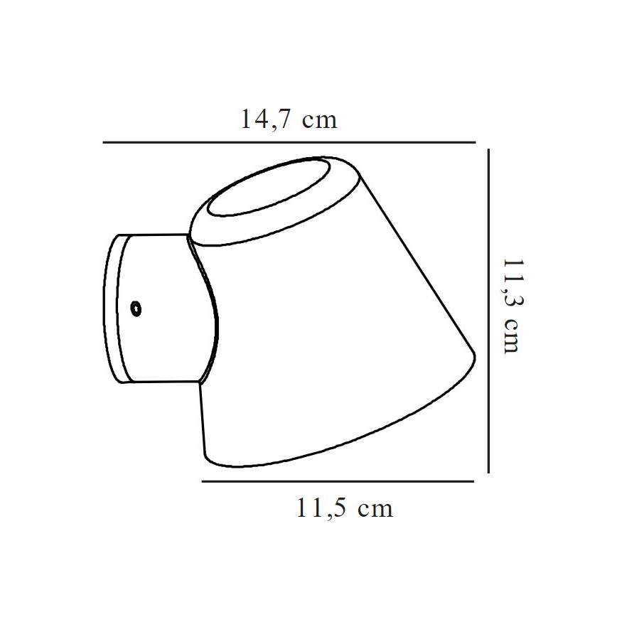 Nordlux - Vägglampa för utomhusbruk ALERIA 1xGU10/35W/230V IP44