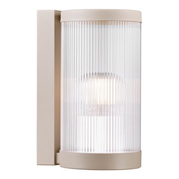 Nordlux - Vägglampa för utomhusbruk COUPAR 1xE27/25W/230V IP54 beige