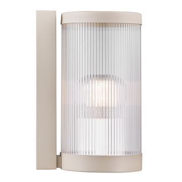 Nordlux - Vägglampa för utomhusbruk COUPAR 1xE27/25W/230V IP54 beige