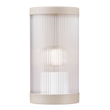 Nordlux - Vägglampa för utomhusbruk COUPAR 1xE27/25W/230V IP54 beige