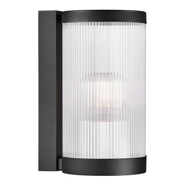 Nordlux - Vägglampa för utomhusbruk COUPAR 1xE27/25W/230V IP54 svart