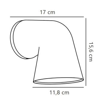 Nordlux - Vägglampa för utomhusbruk FRONT 1xGU10/28W/230V IP44 svart