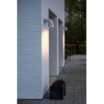 Nordlux - Vägglampa för utomhusbruk FRONT 1xGU10/28W/230V IP44 vit