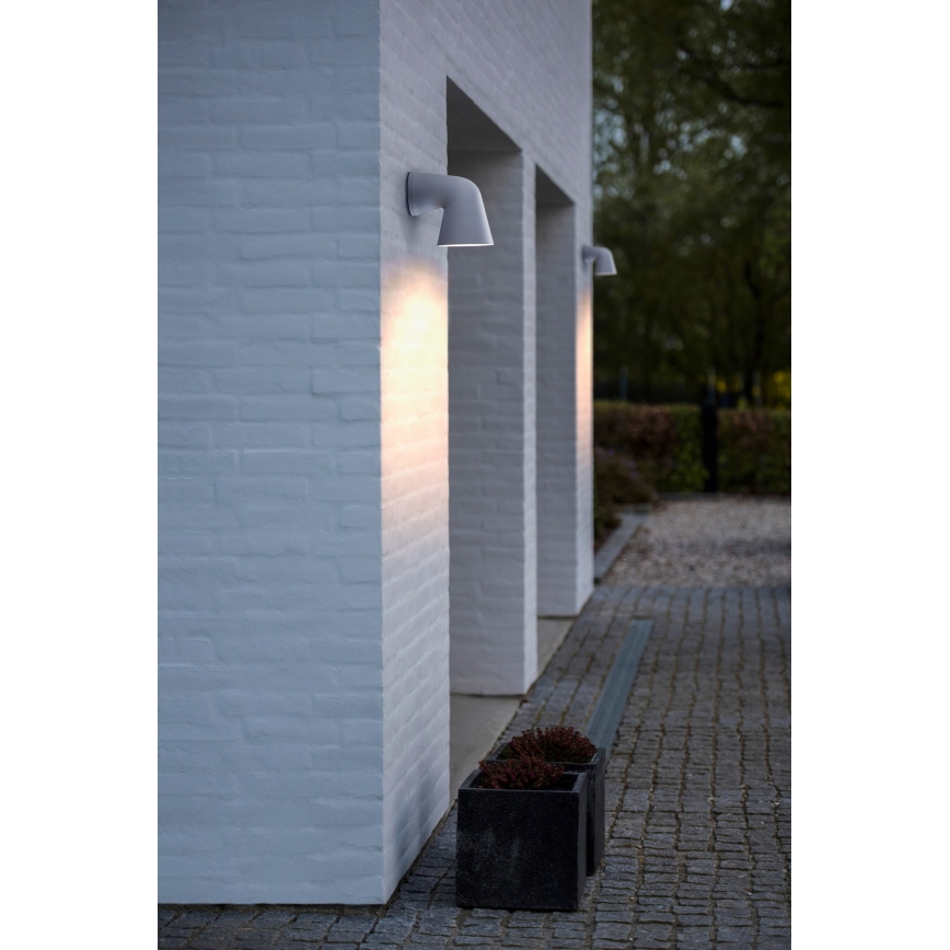 Nordlux - Vägglampa för utomhusbruk FRONT 1xGU10/28W/230V IP44 vit