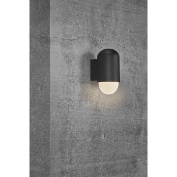 Nordlux - Vägglampa för utomhusbruk HEKA 1xE27/60W/230V IP54 svart