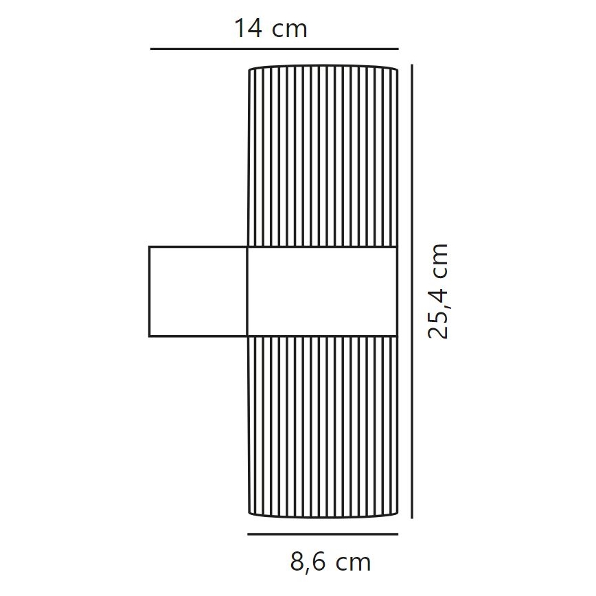 Nordlux - Vägglampa för utomhusbruk KYKLOP 2xGU10/25W/230V IP54 brun