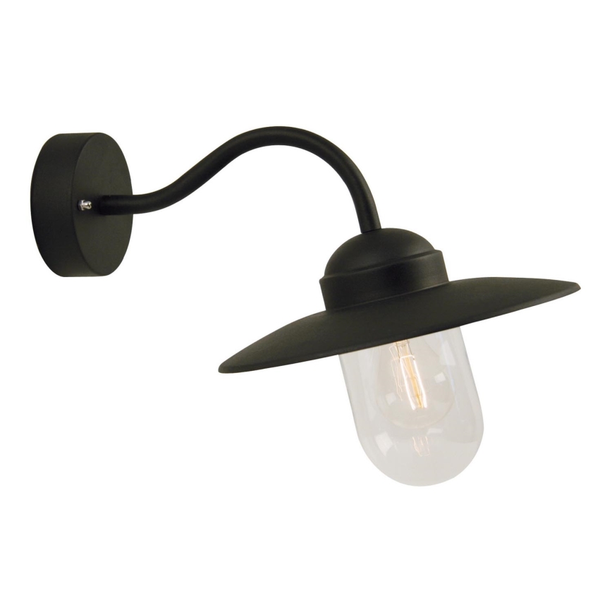 Nordlux - Vägglampa för utomhusbruk LUXEMBOURG 1xE27/60W/230V IP54 svart