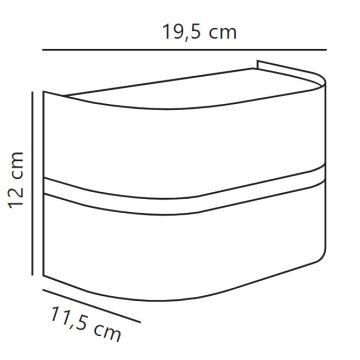 Nordlux - Vägglampa för utomhusbruk SIBELIS 1xE27/10W/230V IP44 antracit