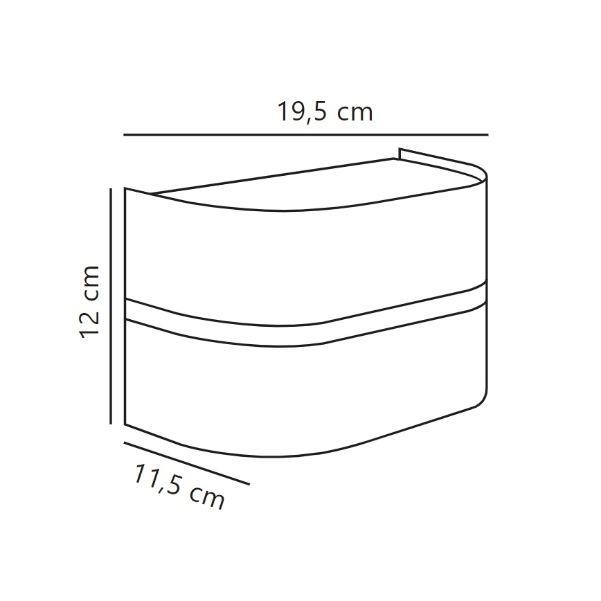 Nordlux - Vägglampa för utomhusbruk SIBELIS 1xE27/10W/230V IP44 antracit