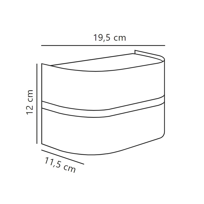 Nordlux - Vägglampa för utomhusbruk SIBELIS 1xE27/10W/230V IP44 brun