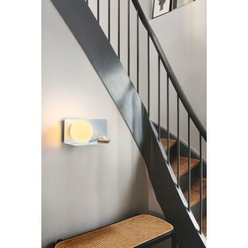 Nordlux - Vägglampa med hylla LILIBETH 1xE14/25W/230V blå