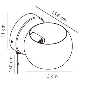 Nordlux - Väggspotlight BELIR 1xG9/5W/230V beige