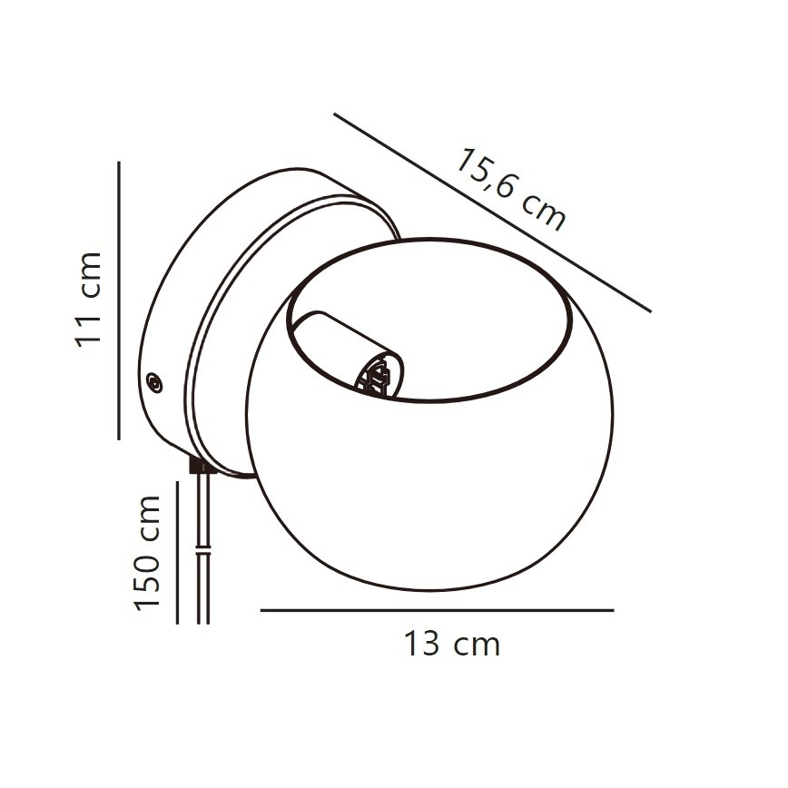 Nordlux - Väggspotlight BELIR 1xG9/5W/230V beige