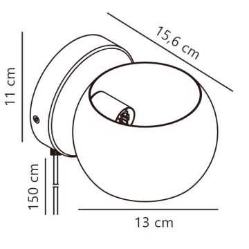 Nordlux - Väggspotlight BELIR 1xG9/5W/230V grön