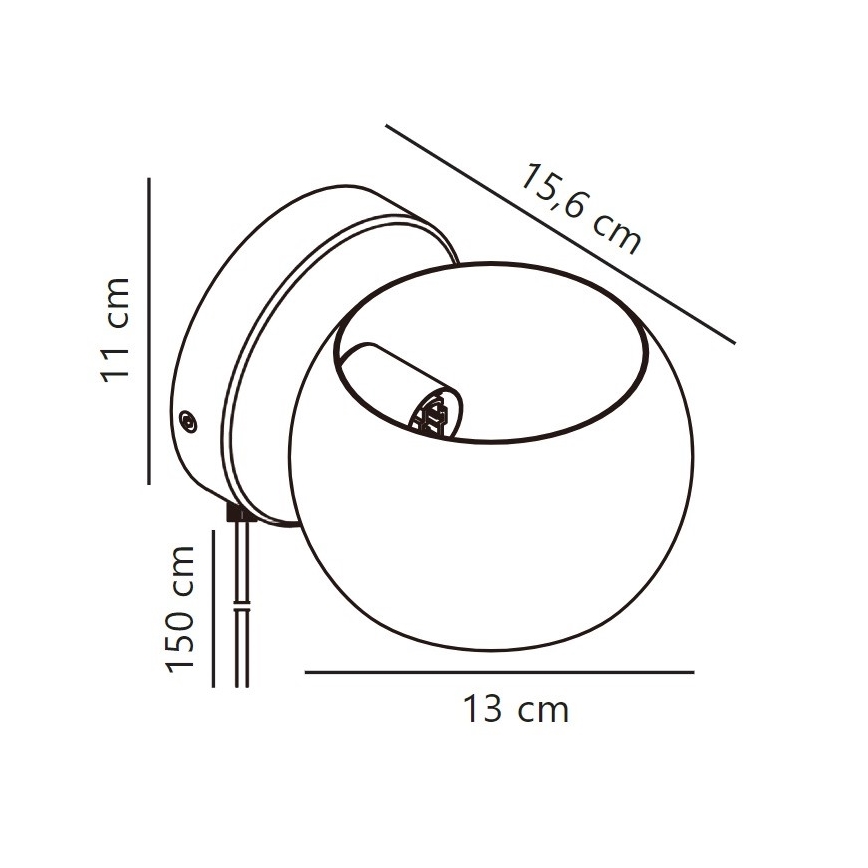 Nordlux - Väggspotlight BELIR 1xG9/5W/230V grön