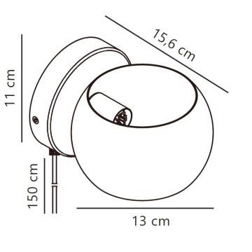 Nordlux - Väggspotlight BELIR 1xG9/5W/230V svart