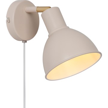 Nordlux - Väggspotlight POP 1xE27/18W/230V beige