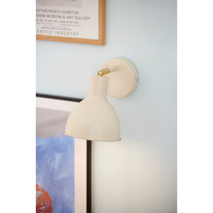 Nordlux - Väggspotlight POP 1xE27/18W/230V beige