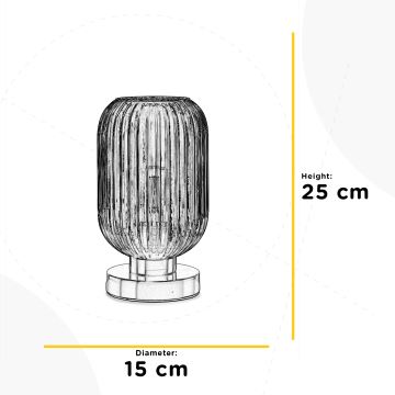 ONLI - Bordslampa DOROTY 1xE27/22W/230V blå/guld