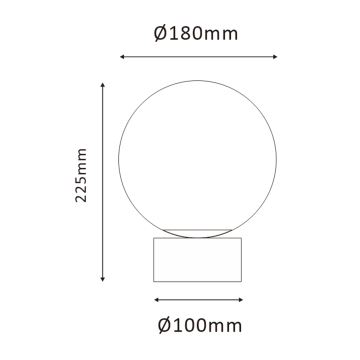 ONLI - Bordslampa JANET 1xE14/6W/230V diameter 20 cm