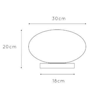 ONLI - Bordslampa JANET 1xE27/6W/230V diameter 30 cm