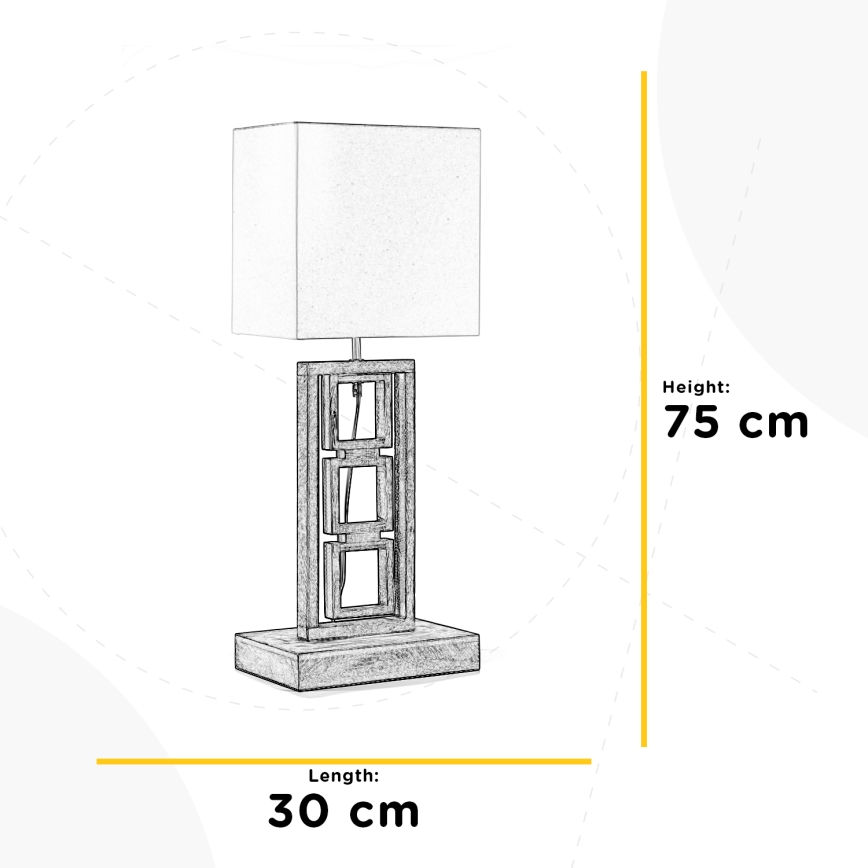 ONLI - Bordslampa KISAR 2xE27/22W/230V