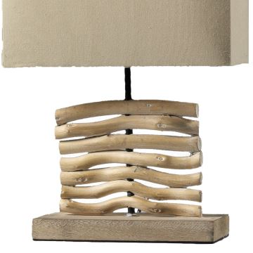 ONLI - Bordslampa MARICA 1xE27/22W/230V beige 38 cm