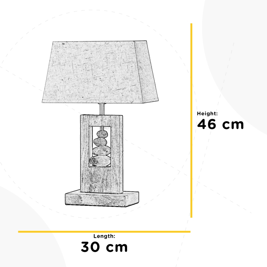 ONLI - Bordslampa MIRIEL 1xE27/22W/230V