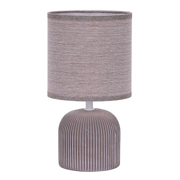 ONLI - Bordslampa SHELLY 1xE27/22W/230V brun 28 cm