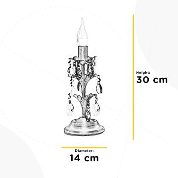 ONLI - Bordslampa TERESA 1xE14/6W/230V vit