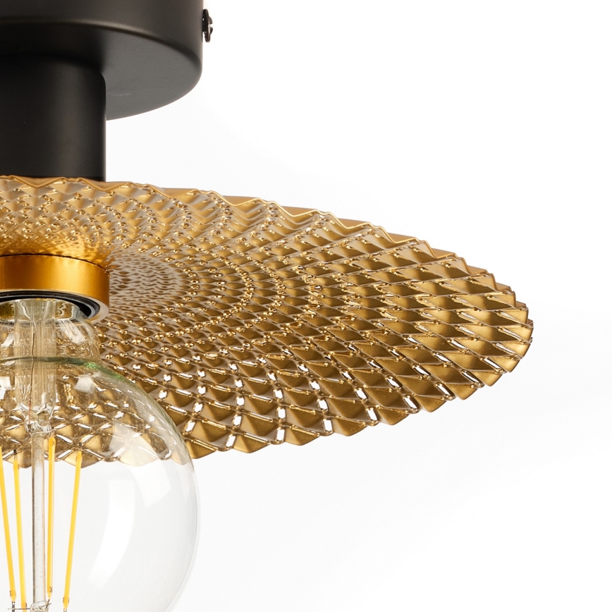 ONLI - Taklampa GOLDEN 1xE27/22W/230V diameter 28 cm guld/svart