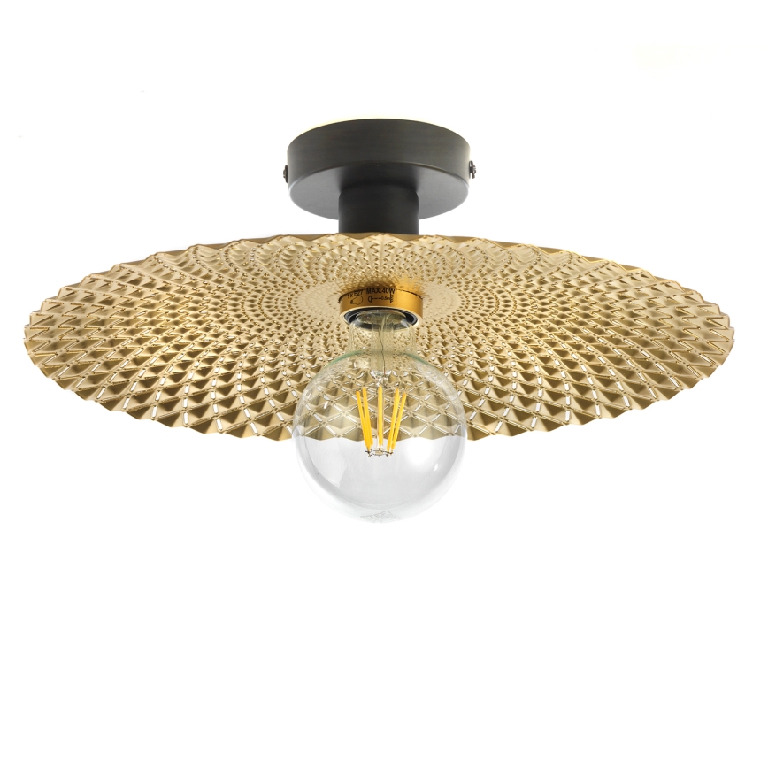 ONLI - Taklampa GOLDEN 1xE27/22W/230V diameter 38 cm guld/svart