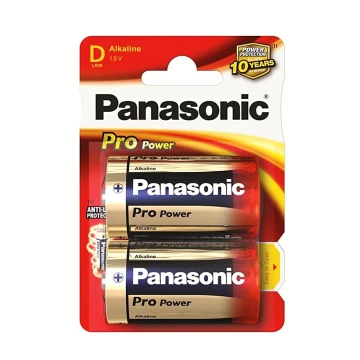 Panasonic LR20 PPG - 2st Alkaliska batterier D Pro Power 1.5V