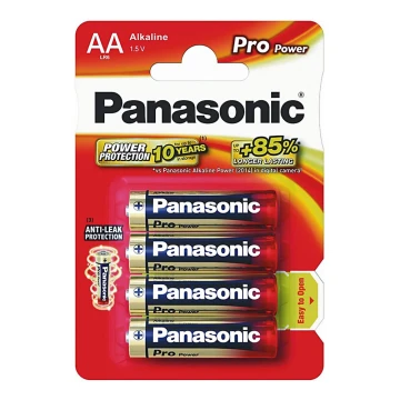 Panasonic LR6 PPG - 4st alkaliska batterier AA Pro Power 1.5V