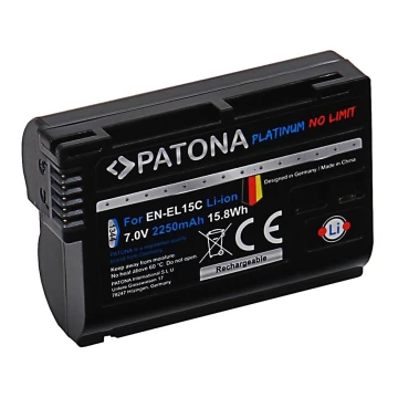 PATONA - Batteri Aku Nikon EN-EL15C 2250mAh Li-Ion Platina