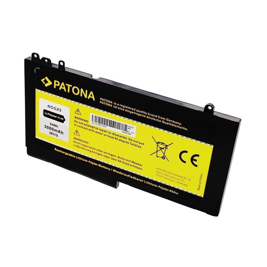 PATONA - Batteri Dell 3000mAh Li-lon 11.4V version 451-BBPD