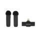 PATONA - KIT 2x Trådlös mikrofon med klämma för iPhones USB-C 5V
