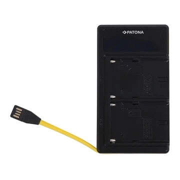 PATONA - Laddare Dual Sony NP-F970/F960/F950 USB