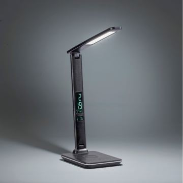 Paul Neuhaus 4595-18 - LED ljusreglerad touch bordslampa  med trådlös laddning  ADRIANO LED/5W/230V svart
