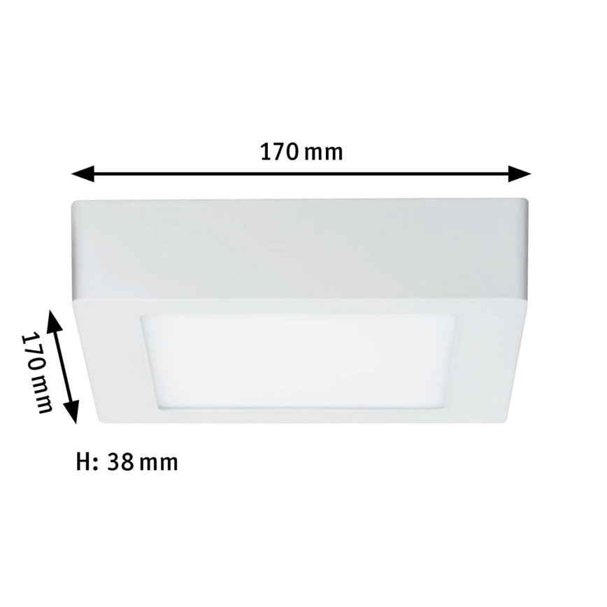 Paulmann 70644 - LED/11W Taklampa LUNAR 230V 17x17 cm vit