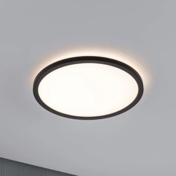 Paulmann 70998 - LED/16W Fäst panel ATRIA 230V 3000K diameter 29,3 cm svart