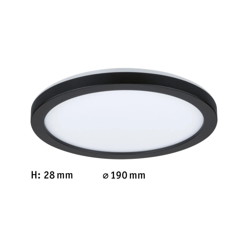 Paulmann 71002 - LED/11,2W Fäst panel ATRIA 230V 4000K diameter 19 cm svart