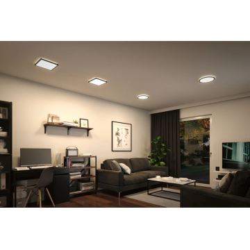 Paulmann 71014 - LED/11,2W Fäst panel ATRIA 230V 4000K 19x19 cm svart