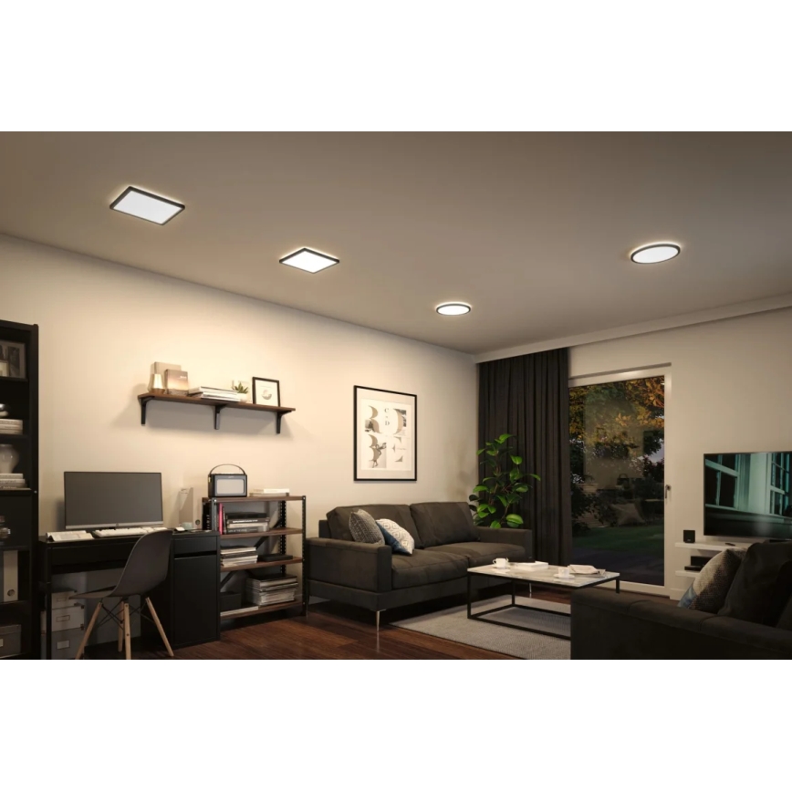 Paulmann 71014 - LED/11,2W Fäst panel ATRIA 230V 4000K 19x19 cm svart