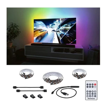 Paulmann 78880 - LED/3,5W RGB Dimbar list för TV 2m ZOLL 5V + fjärrkontroll