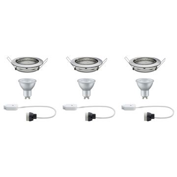 Paulmann 92102 - SET 3xLED-GU10/6,5W Hängande Takbelysning 230V