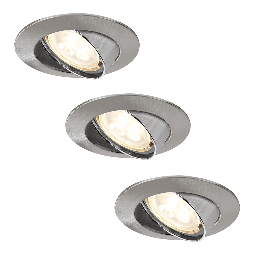 Paulmann 92533 - SET 3xLED-GU10/4W Infälld Belysning PREMIUM LINE 230V