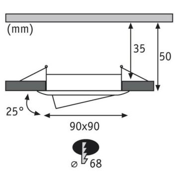 Paulmann 92774 - SET 3x LED/6.8W Badrum Hängande Takbelysning PREMIUM 230V