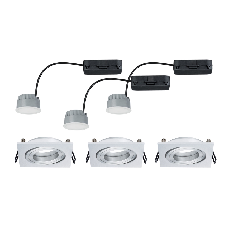 Paulmann 92839 - KIT 3x LED/7W IP23 Ljusreglerad hängande badrumslampa COIN 230V